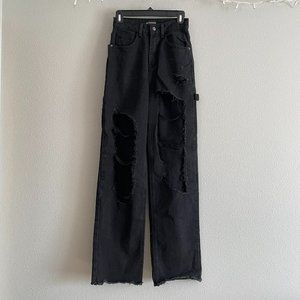 PLT (NWT) Distressed Baggy Carpenter Jeans